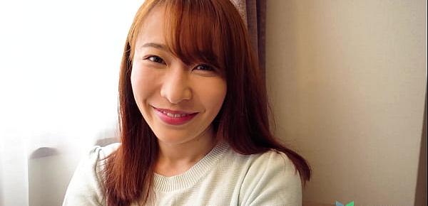  Lovely Japanese teen Chikako Sakurai sharing her first porn video